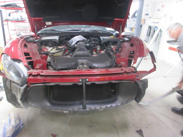 Wrecked Maserati before