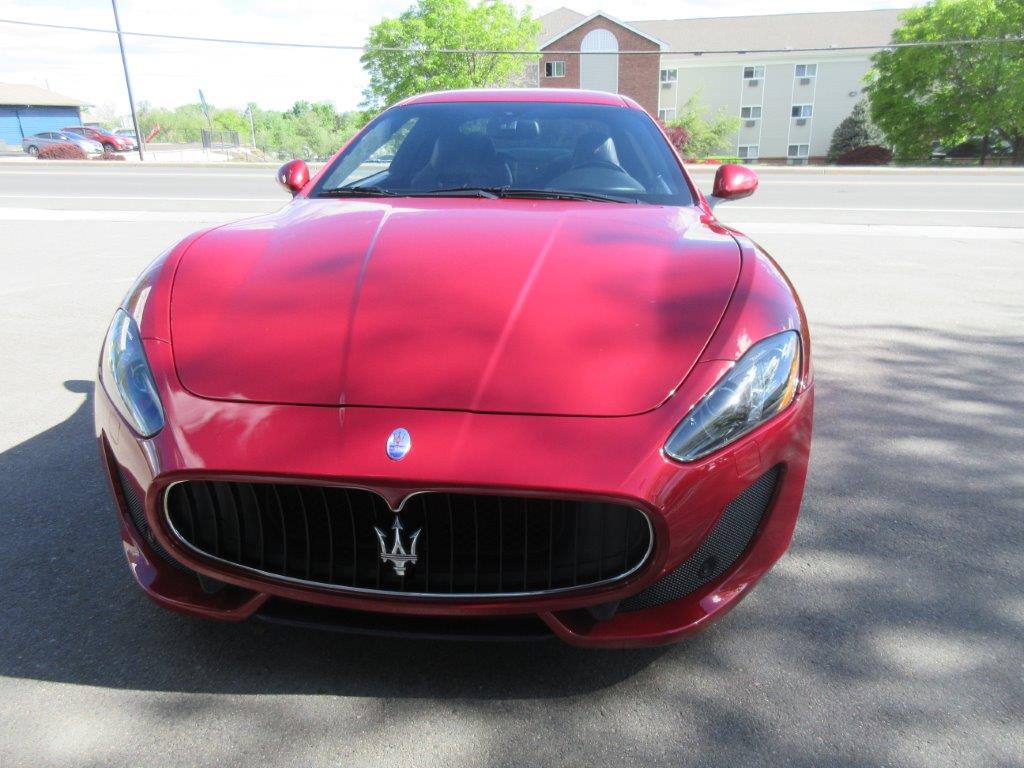 Wrecked Maserati after